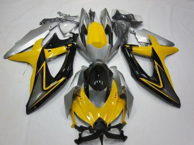 2008-2010 Yellow Silver Grey Black Suzuki GSXR 600 / GSXR 750 Motorcycle Fairings Australia