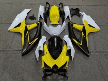 2008-2010 White Yellow Grey Black Suzuki GSXR 600 / GSXR 750 Motorcycle Fairings Australia