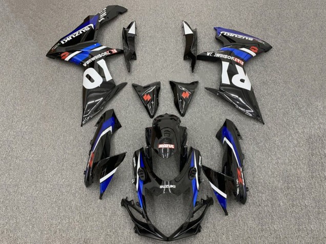 2011-2024 Glossy Black Blue White Red Yoshimura Suzuki GSXR 600 / GSXR 750 Motorcycle Fairings Australia
