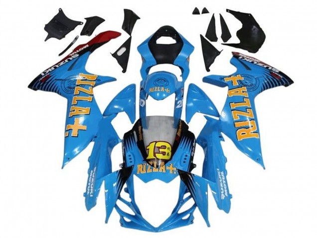 2011-2024 Blue Yellow Red Black Rizla 13 Suzuki GSXR 600 / GSXR 750 Motorcycle Fairings Australia
