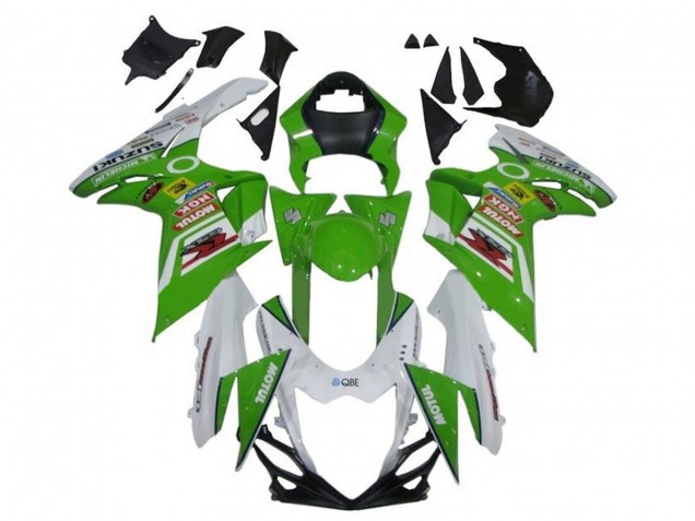 2011-2024 White Green Red Motul Suzuki GSXR 600 / GSXR 750 Motorcycle Fairings Australia