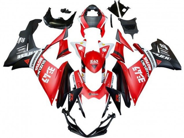 2011-2024 Red White Black Motul Suzuki GSXR 600 / GSXR 750 Motorcycle Fairings Australia
