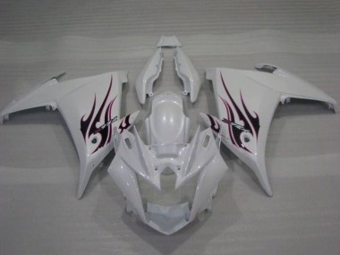 2009-2015 White Flame Yamaha FZ6R Motorcycle Fairings Australia