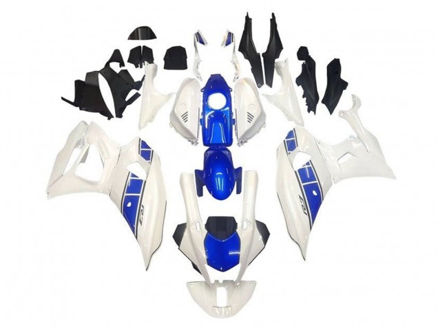 2021-2024 White Blue Stripe Yamaha YZF R7 Motorcycle Fairings Australia