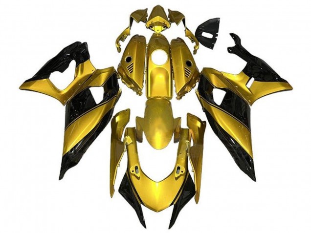 2021-2024 Gold Black Yamaha YZF R7 Motorcycle Fairings Australia