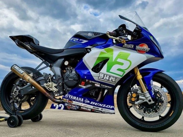 2021-2024 Blue N2 Yamaha YZF R7 Motorcycle Fairings Australia