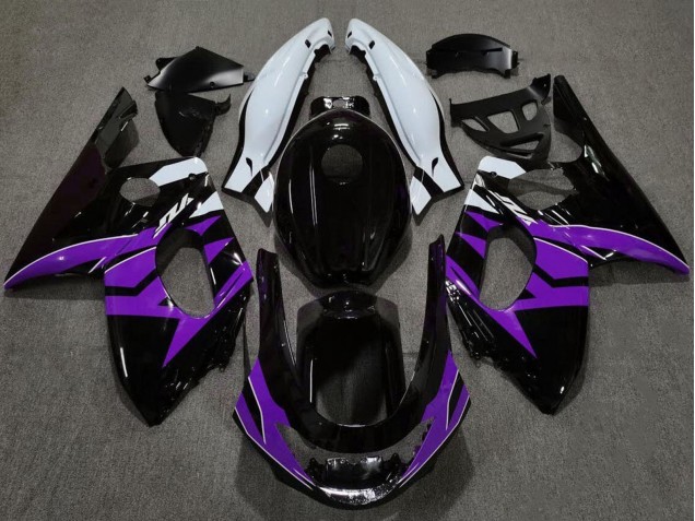 1996-2007 Glossy Black Purple White Yamaha YZF600R Thundercat Motorcycle Fairings Australia