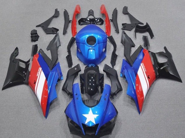 2019-2021 Blue Red White Star Yamaha YZF R3/R25 Motorcycle Fairings Australia