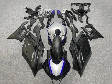 2019-2021 Black Carbon Fiber Style Silver Blue Yamaha YZF R3/R25 Motorcycle Fairings Australia