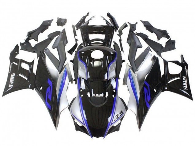 2019-2021 Silver Blue Black Yamaha YZF R3/R25 Motorcycle Fairings Australia