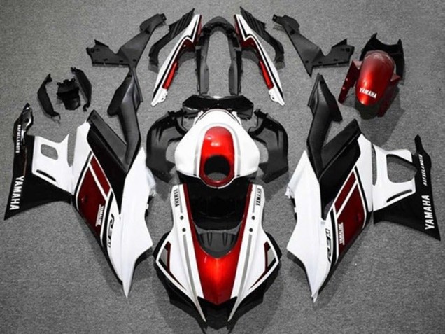 2022-2024 White Red Black Yamaha YZF R3/R25 Motorcycle Fairings Australia