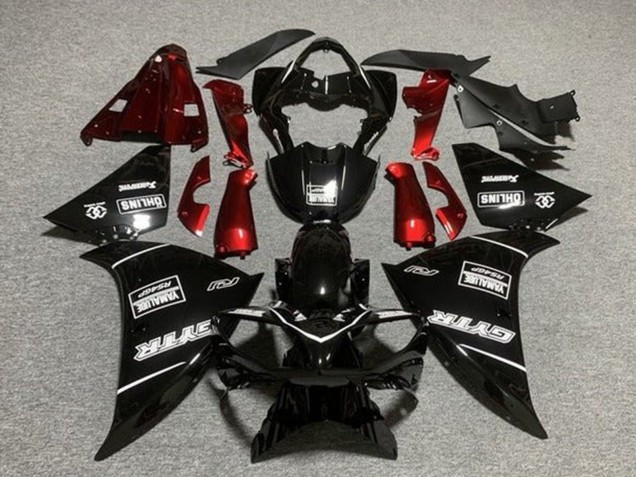 2009-2011 Glossy Black GYTR Red Yamaha YZF 1000 R1 Motorcycle Fairings Australia