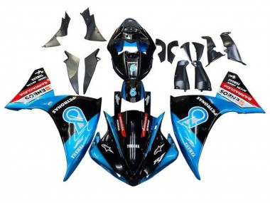 2009-2011 Black Light Blue Red Petronas Yamaha YZF 1000 R1 Motorcycle Fairings Australia