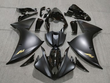 2009-2011 Glossy Black Matte Black Gold Yamaha YZF 1000 R1 Motorcycle Fairings Australia