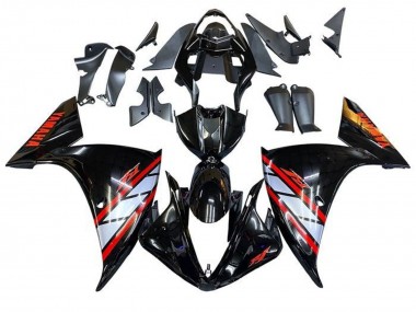 2009-2011 Glossy Black Silver Red Stripe Yamaha YZF 1000 R1 Motorcycle Fairings Australia