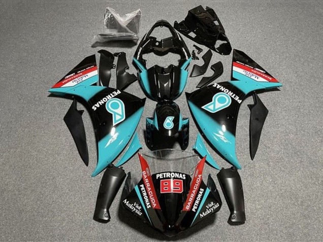 2009-2011 Glossy Black Light Blue Red Petronas Yamaha YZF 1000 R1 Motorcycle Fairings Australia