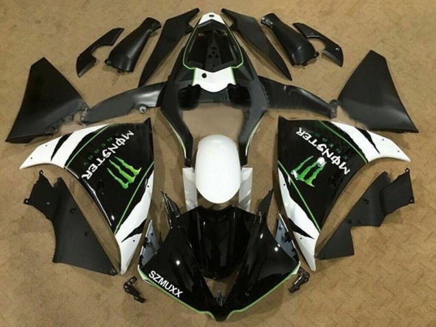2009-2011 White Black Green Monster Energy Yamaha YZF 1000 R1 Motorcycle Fairings Australia