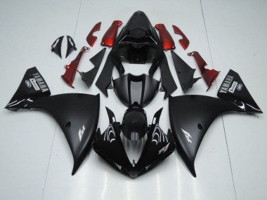 2009-2011 Glossy Black Matte Black White Decal Red Yamaha YZF 1000 R1 Motorcycle Fairings Australia