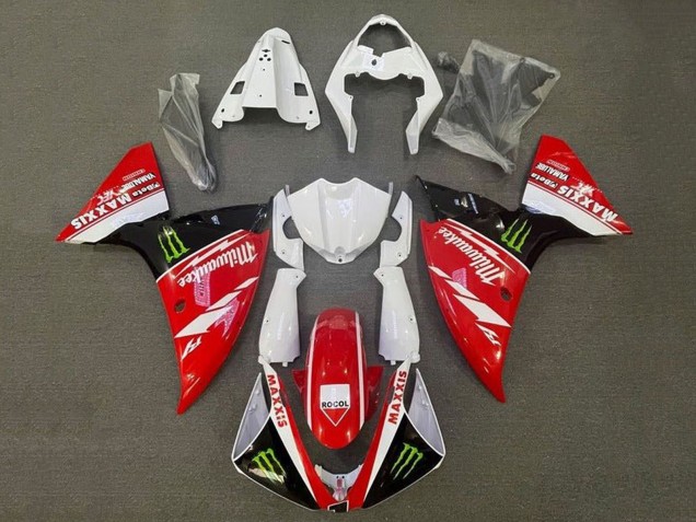 2009-2011 White Red Black Green Monster Milwaukee Yamaha YZF 1000 R1 Motorcycle Fairings Australia