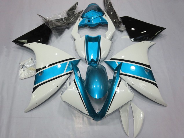 2009-2011 White Light Blue Black Yamaha YZF 1000 R1 Motorcycle Fairings Australia