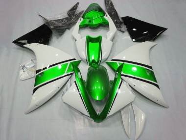 2009-2011 White Metallic Green Black Yamaha YZF 1000 R1 Motorcycle Fairings Australia
