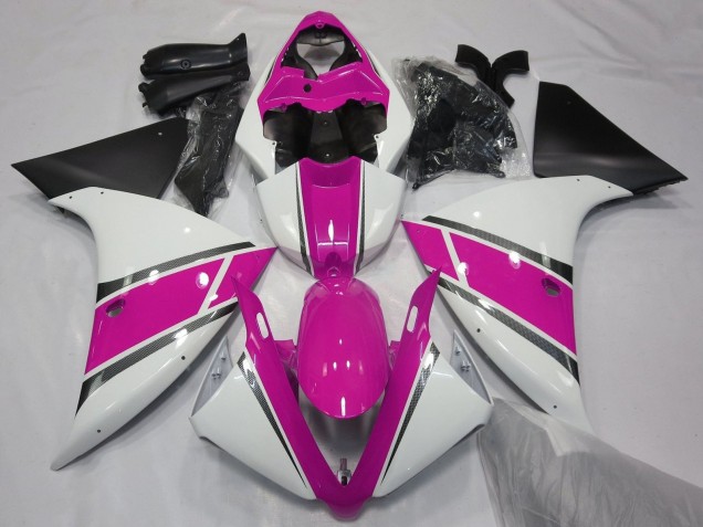 2009-2011 White Pink Black Yamaha YZF 1000 R1 Motorcycle Fairings Australia
