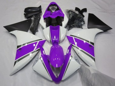 2009-2011 White Purple Black Yamaha YZF 1000 R1 Motorcycle Fairings Australia