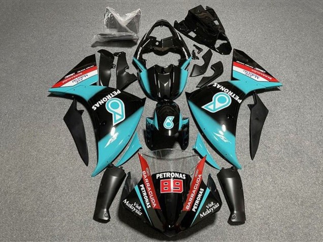 2012-2014 Glossy Black Blue Petronas Yamaha YZF 1000 R1 Motorcycle Fairings Australia