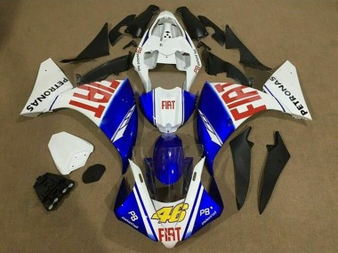 2012-2014 White Blue Red Fiat 46 Yamaha YZF 1000 R1 Motorcycle Fairings Australia