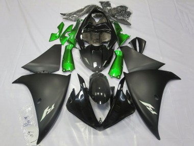 2012-2014 Glossy Black Matte Black Green Yamaha YZF 1000 R1 Motorcycle Fairings Australia