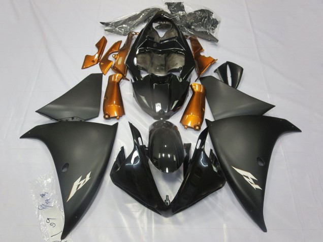 2012-2014 Glossy Black Matte Black Orange Yamaha YZF 1000 R1 Motorcycle Fairings Australia