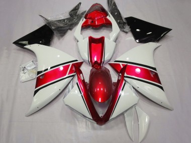 2012-2014 White Red Glossy Black Yamaha YZF 1000 R1 Motorcycle Fairings Australia