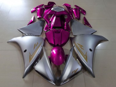 2012-2014 Matte Silver Pink Yamaha YZF 1000 R1 Motorcycle Fairings Australia