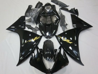 2012-2014 Glossy Black Gold Decals Yamaha YZF 1000 R1 Motorcycle Fairings Australia
