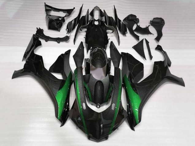 2015-2019 Faux Carbon Fiber Green Yamaha YZF 1000 R1 Motorcycle Fairings Australia