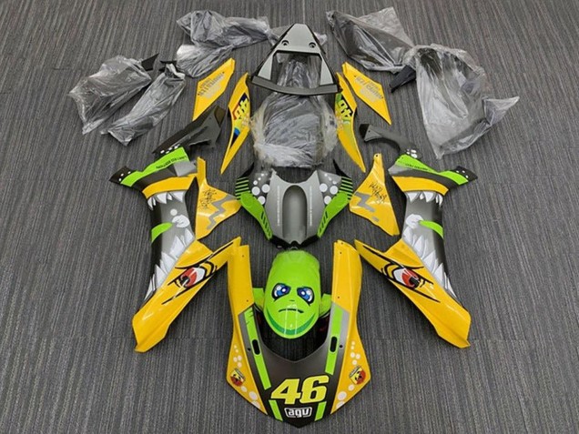 2015-2019 Yellow Green Shark 46 Yamaha YZF 1000 R1 Motorcycle Fairings Australia