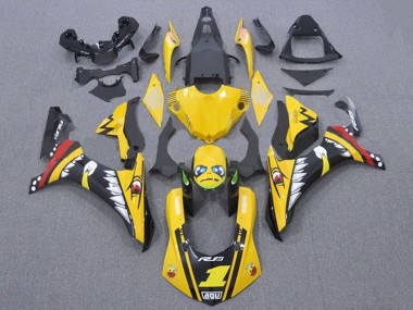 2015-2019 Yellow Red Shark Yamaha YZF 1000 R1 Motorcycle Fairings Australia