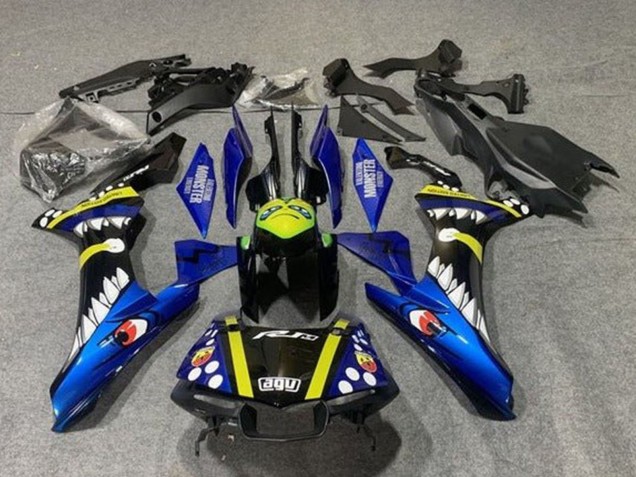 2015-2019 Blue Yellow Black Shark Yamaha YZF 1000 R1 Motorcycle Fairings Australia