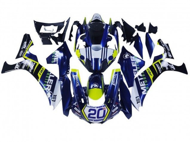 2015-2019 White Blue Yellow Black Yamaha YZF 1000 R1 Motorcycle Fairings Australia