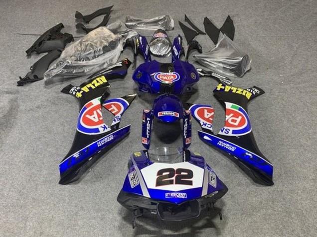 2015-2019 Blue White Black Red Pata 22 Yamaha YZF 1000 R1 Motorcycle Fairings Australia