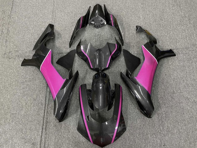 2015-2019 Faux Carbon Fiber Pink Yamaha YZF 1000 R1 Motorcycle Fairings Australia