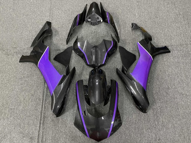 2015-2019 Faux Carbon Fiber Purple Yamaha YZF 1000 R1 Motorcycle Fairing Australia