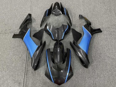 2015-2019 Faux Carbon Fiber Light Blue Yamaha YZF 1000 R1 Motorcycle Fairings Australia