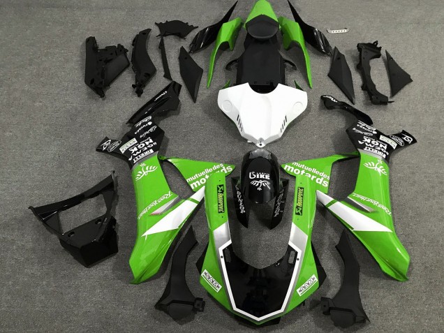 2015-2019 White Green Glossy Black Yamaha YZF 1000 R1 Motorcycle Fairings Australia