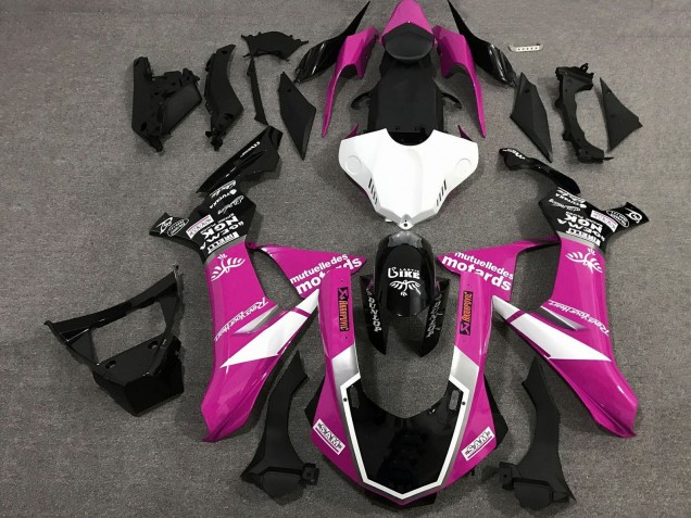 2015-2019 Pink White Glossy Black Yamaha YZF 1000 R1 Motorcycle Fairings Australia