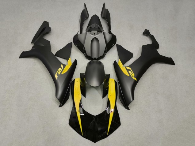 2015-2019 Matte Black Glossy Black Yellow Yamaha YZF 1000 R1 Motorcycle Fairings Australia