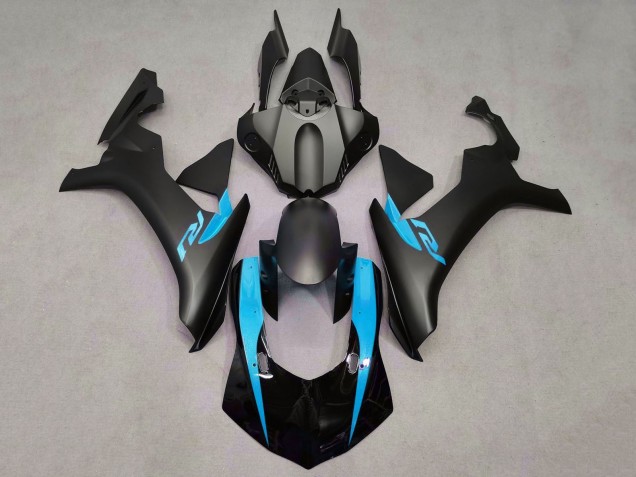2015-2019 Matte Black Glossy Black Light Blue Yamaha YZF 1000 R1 Motorcycle Fairings Australia