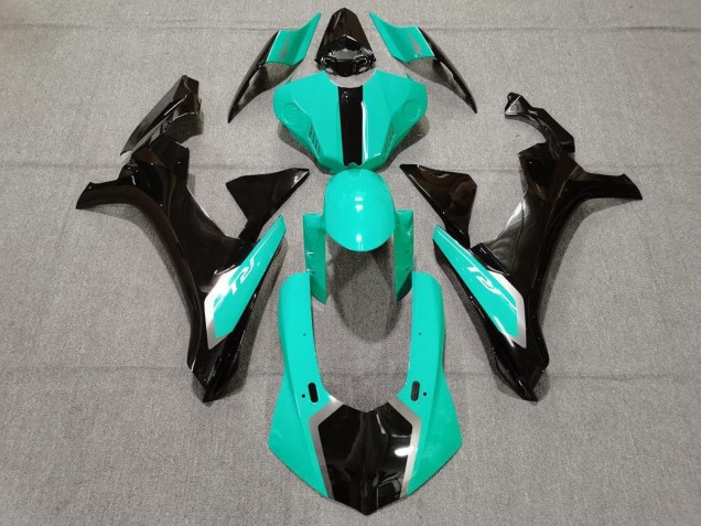 2015-2019 Turquoise Blue Glossy Black Yamaha YZF 1000 R1 Motorcycle Fairings Australia