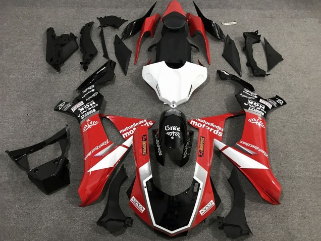 2015-2019 Red White Glossy Black Yamaha YZF 1000 R1 Motorcycle Fairings Australia