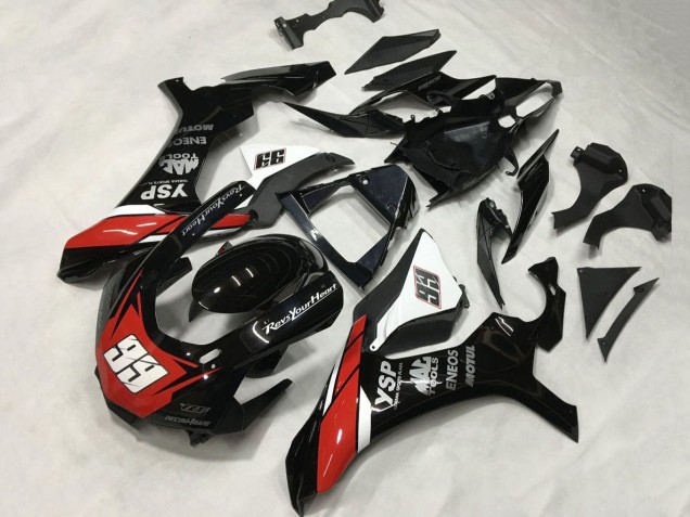 2015-2019 Glossy Black White Red ENEOS Motul YSP 99 Yamaha YZF 1000 R1 Motorcycle Fairings Australia